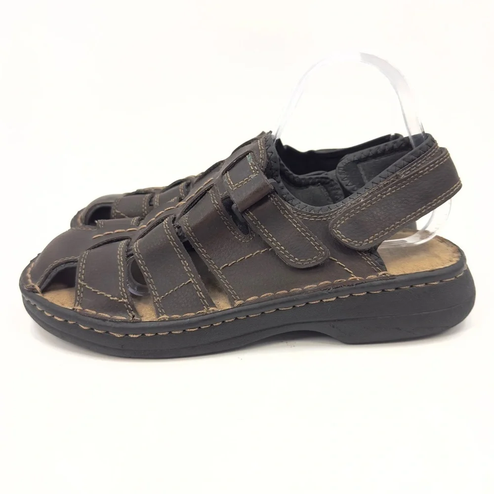Vintage Faded Glory Y2K Chunky Fisherman Sandals Mens 9.5 Wide 90s Preppy